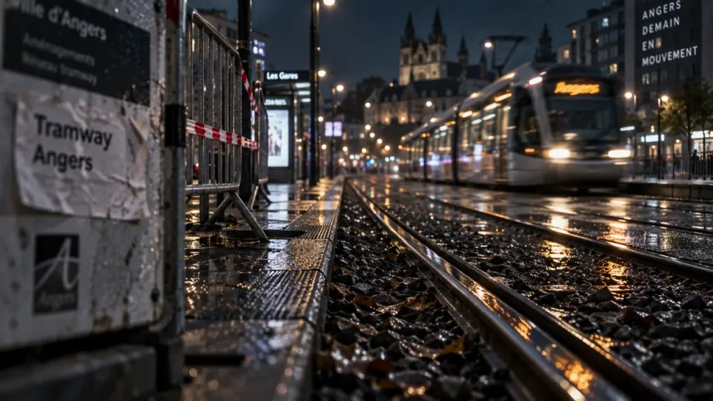 Accident grave sur les voies du tramway à Angers : le trafic a repris