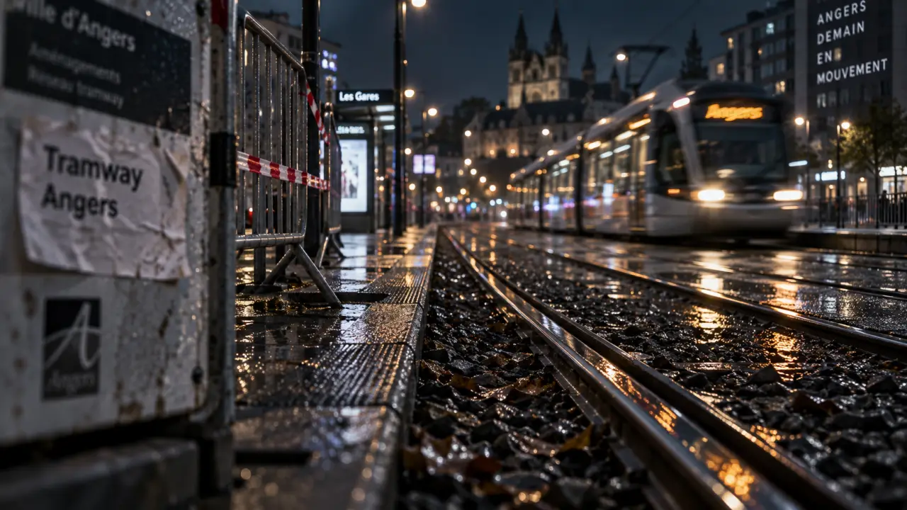Accident grave sur les voies du tramway à Angers : le trafic a repris