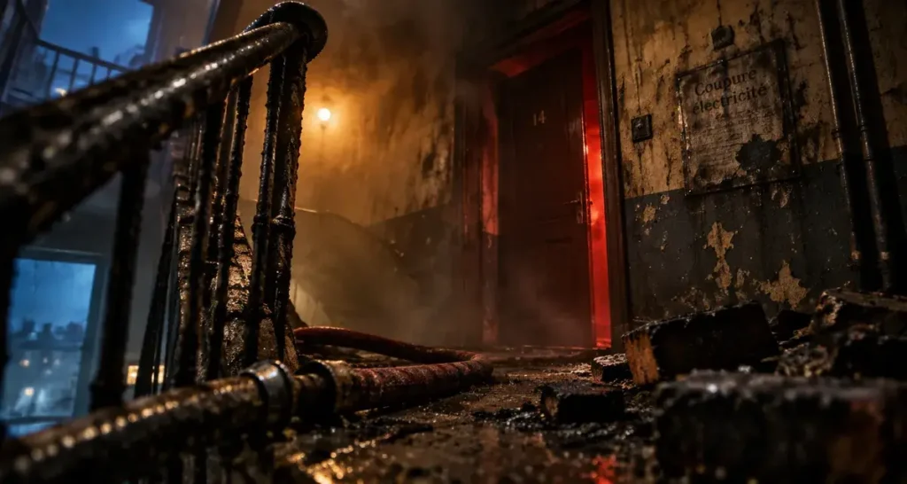 À Angers, un incendie détruit un appartement et prive 20 logements d’électricité