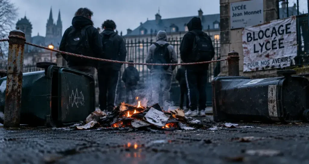 À Angers, plusieurs lycées bloqués lors de la mobilisation du mercredi