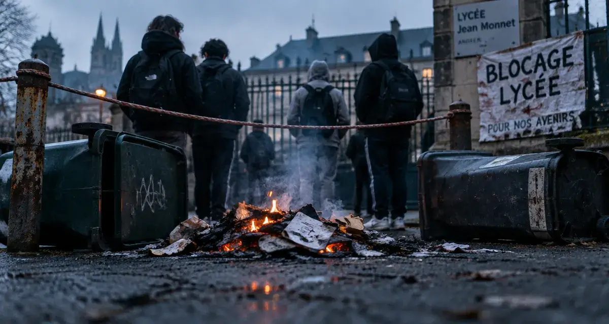 À Angers, plusieurs lycées bloqués lors de la mobilisation du mercredi
