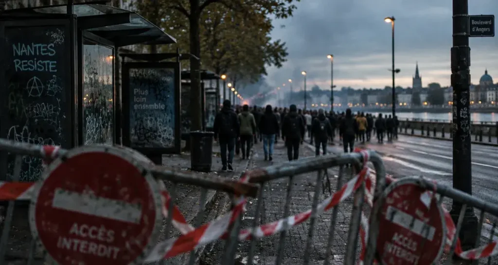 À Angers, 10 000 manifestants au plus fort et des tensions dans le centre-ville
