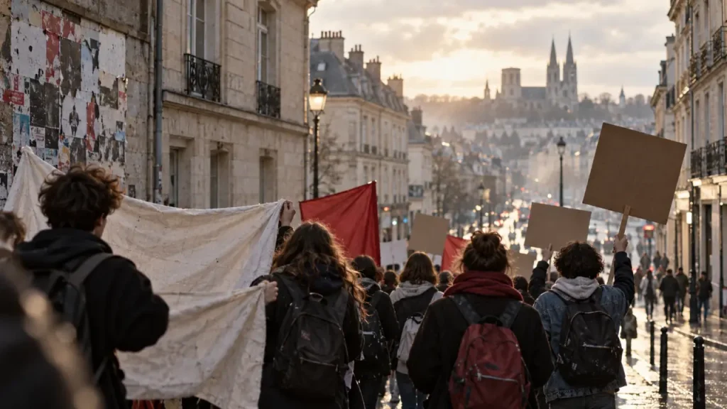 À Angers, environ 450 manifestants dans la rue malgré les vacances