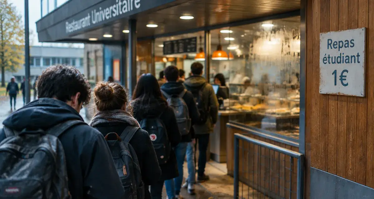 À Angers, le repas étudiant à un euro attire des files d’attente