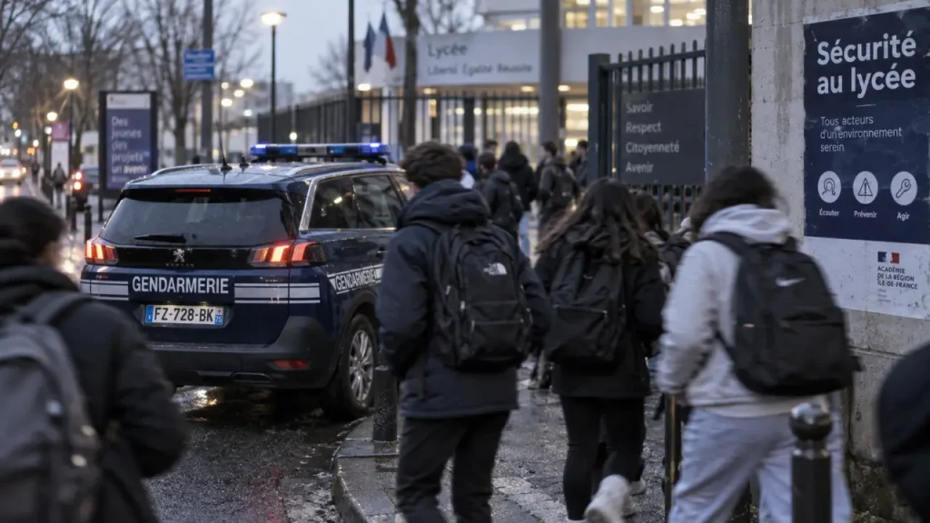 À Angers, une vidéo de gendarmerie devant le lycée Chevrollier suscite des réactions