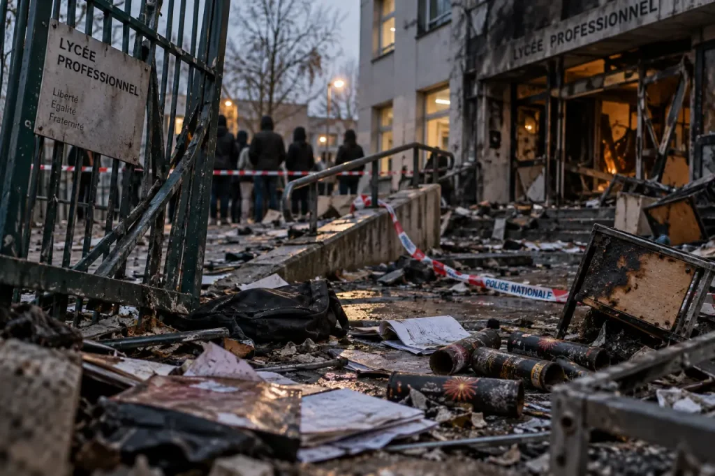 Avrillé : onze interpellations après les incendies et les vols au lycée Paul-Émile-Victor