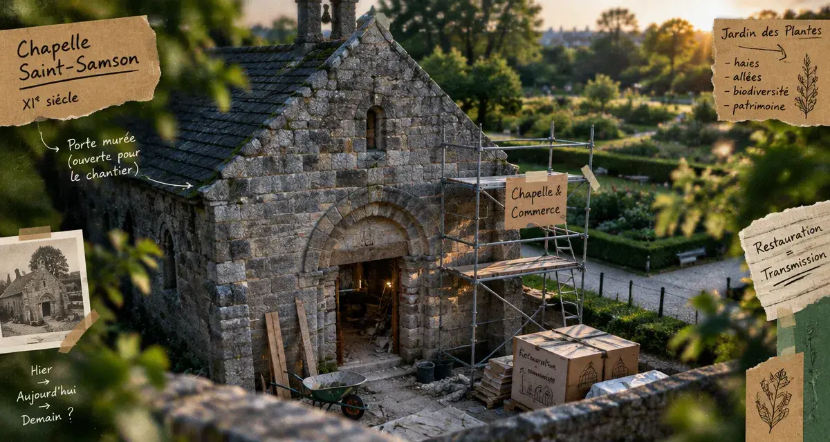 La chapelle Saint-Samson doit accueillir un commerce au jardin des Plantes