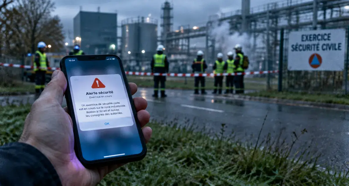Un exercice de sécurité civile mobilisant la population près d'Angers