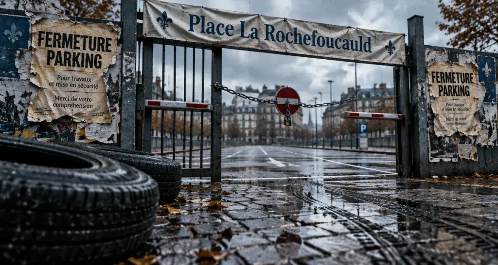 Angers : fermeture prolongée du parking de la place La Rochefoucauld