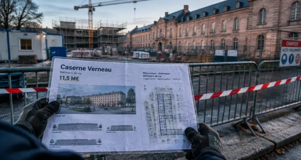 Angers : un investissement de 11,5 millions d'euros pour la caserne Verneau