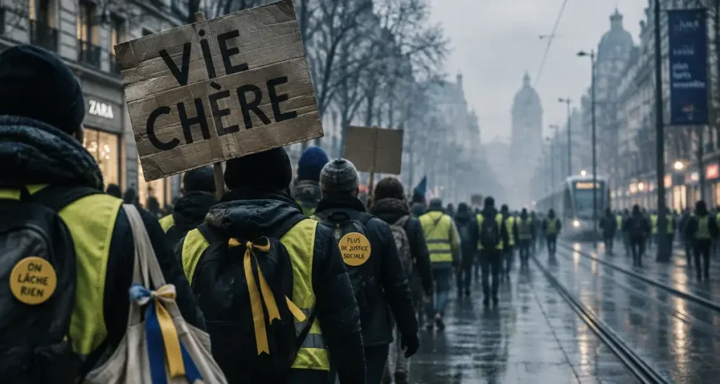 Environ 800 manifestants mobilisés à Angers contre la vie chère