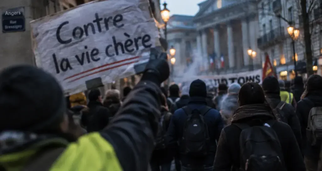 Une manifestation contre la vie chère mobilise plusieurs milliers de personnes à Angers