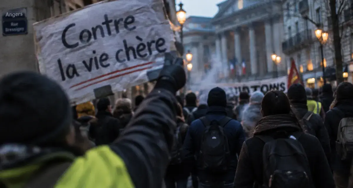 Une manifestation contre la vie chère mobilise plusieurs milliers de personnes à Angers