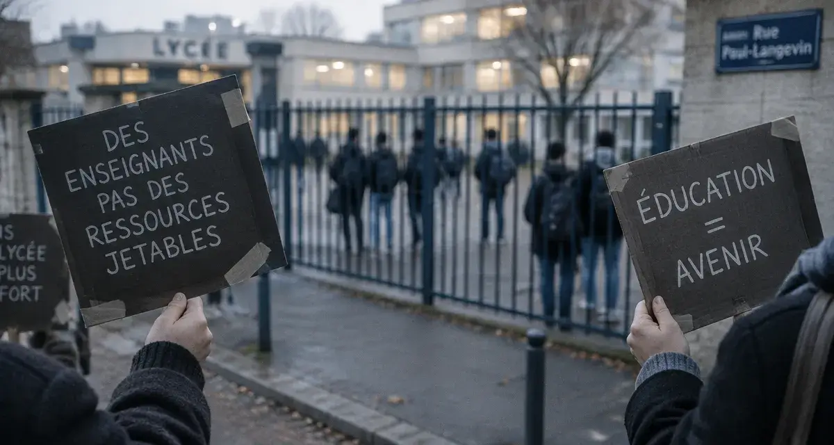 Mobilisation des enseignants au lycée David d’Angers