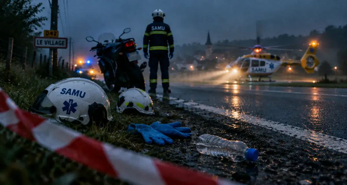 Un motard héliporté après un accident au nord d’Angers