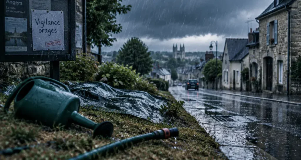Orages en Maine-et-Loire : ce que la vigilance changeait autour d’Angers