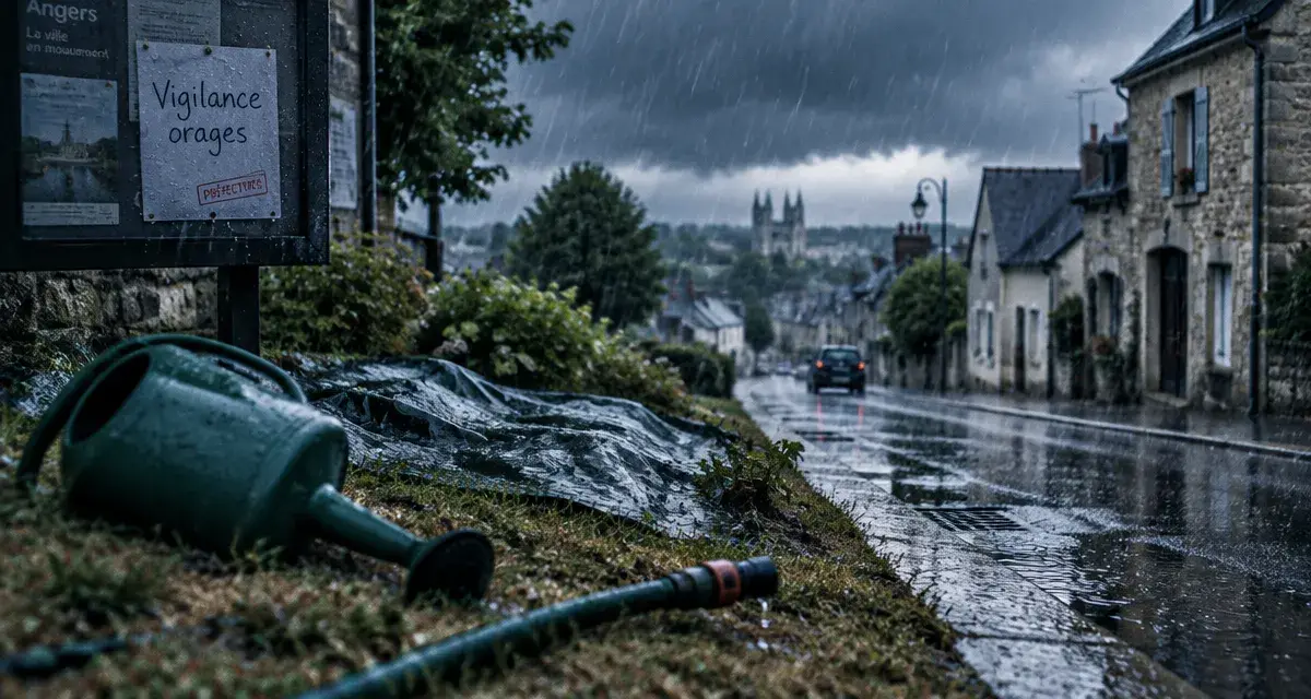 Orages en Maine-et-Loire : ce que la vigilance changeait autour d’Angers