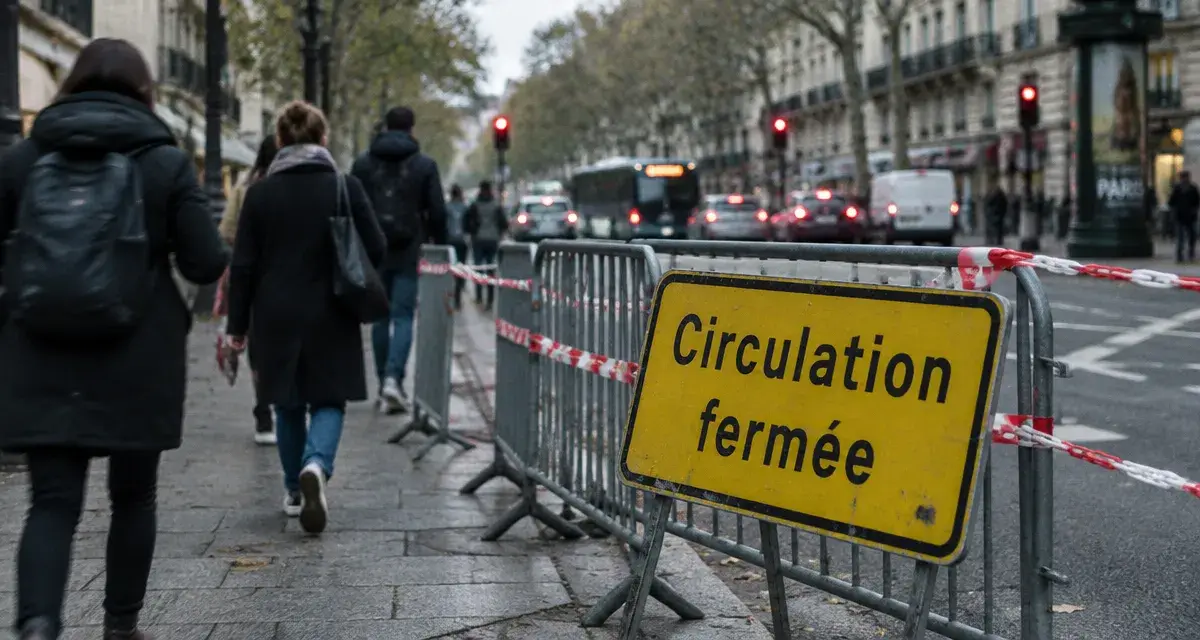 Perturbations de circulation à Angers suite à la manifestation du 13 octobre