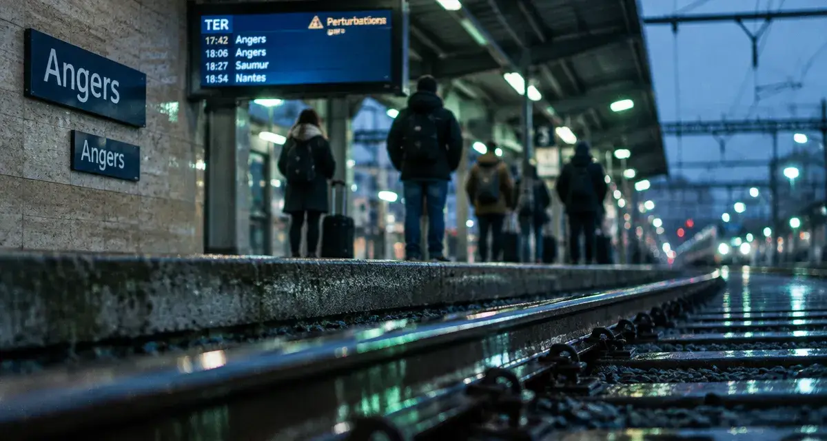 Perturbations ferroviaires majeures en gare d’Angers ce vendredi