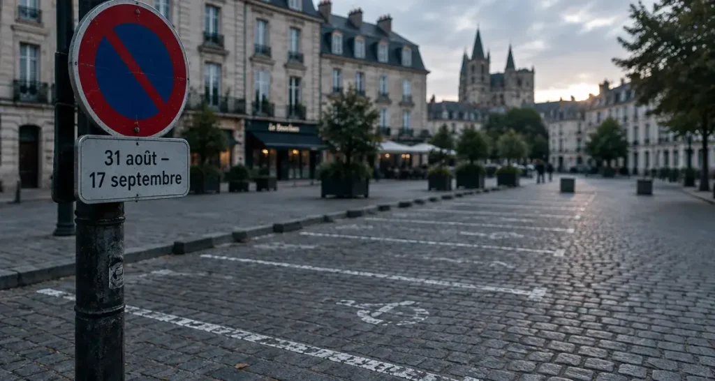 La place La Rochefoucauld fermée au stationnement du 31 août au 17 septembre