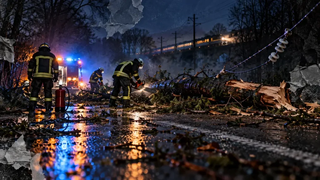 Tempête Austen : 133 interventions des pompiers dans le Maine-et-Loire