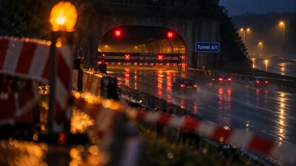 Le tunnel de l’A11 entre Angers et Avrillé fermé quatre nuits